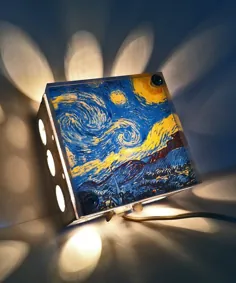 لامپ دیکشنری چراغ ستارگان ون گوگ |  اتسی