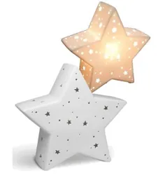 ستاره.  نور شبانه سه بعدی سرامیکی