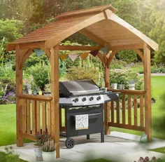 آلاچیق چوبی سنتی باغ آلاچیق باغ پاسیو PAVILLION BBQ کبابی در فضای باز برای فروش |  eBay