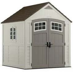 Suncast Cascade® Storage Shedhed for Backyard، Vanilla، 7'x7 '، 322 cu.  فوت - Walmart.com