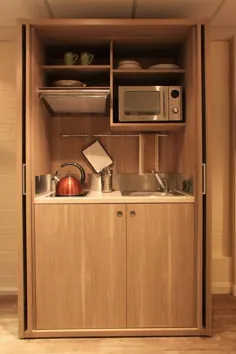 ایده های آشپزخانه مدرن - راحتی یک مینی آشپزخانه شیک
