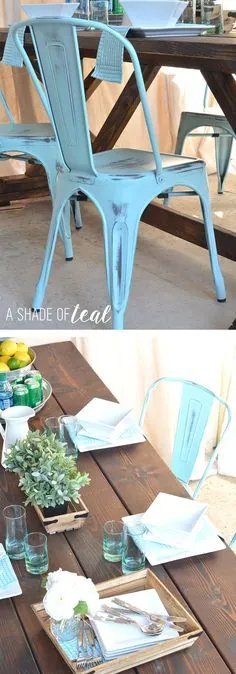 یافتن صندلی های عالی برای یک میز خانه مزرعه روستایی