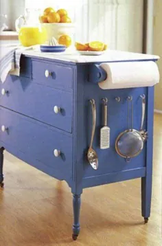 Rustic DIY Kitchen Island: آشپزخانه DIY - طراحی خانه - Pickledbarrel.com