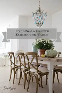 نحوه ساخت یک میز خانه فرانسوی