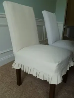 صندلی های پارسونز براق شده برای اتاق ناهار خوری