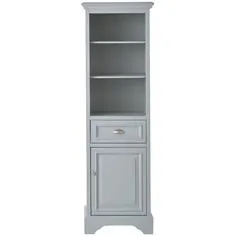 مجموعه تزئینات خانگی Sadie 20 in W x 14 in. D x 64.5 in. کابینت حمام ملافه در Dove Gray-MD-L2119 - انبار خانه