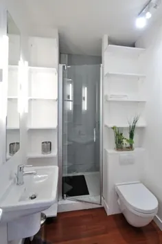 22 ایده طراحی حمام کوچک عملکرد و سبک را با هم ترکیب می کنند