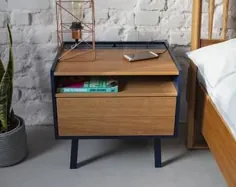 Nightstand SLIM در رنگ های مختلف میز کنار تخت | اتسی