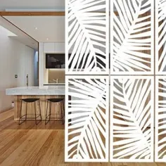 صفحه تقسیم اتاق چوبی / آشپزخانه فضای کوچک / تخته سه لا 4 میلی متر - 12 قطعه