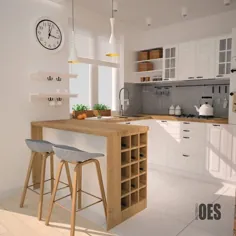 Küche von oes Architekci، skandinavisch holz holznachbildung - Design Diy