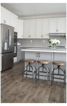 مبلمان آشپزخانه خاکستری و سفید