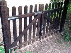 حلق آویز کردن دروازه |  نحوه آویختن دروازه چوبی |  آویختن دروازه باغ