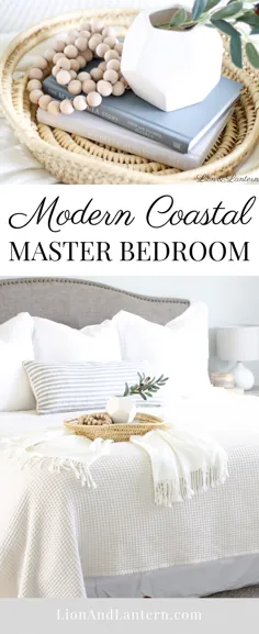 اتاق خواب مستر مدرن ساحلی | دکوراسیون Thrifted - طراحی کیتلین ماری
