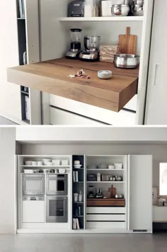 ایده طراحی آشپزخانه - شمارنده های بیرون کشیدن