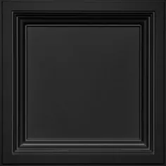 سقف های آرمسترانگ 24 اینچ x 24 اینچ Easy Elegance Black Coffered 15/16-in Drop Panel سقف کاشی Lowes.com