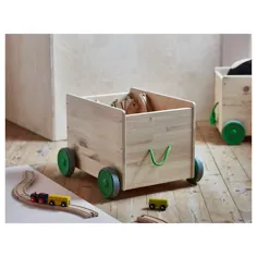 FLISAT ذخیره سازی اسباب بازی با کاستورها - IKEA