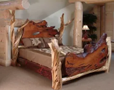 مبلمان اتاق خواب روستایی |  مبلمان اتاق خواب چوبی Rustic