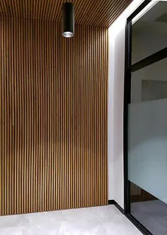 Wood Wood Design Feature دیوار پوشش روکش روکش فلزی Shiplap Panel Panel
