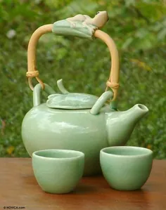ست چای سرامیکی ، 'Frog Serenade' (مجموعه ای برای 2)