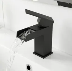 شیرآلات مدرن حوضه حمام سینک ظرفشویی مونو میکسر آبشار شیر اهرم سیاه تمام می شود