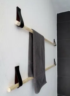 Handtuchhalter aus Holz - 40 DIY ایده آل و مدل طراح