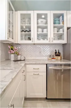 طرح های شگفت انگیز کابینت آشپزخانه سفید برای بهبود در