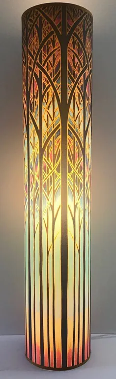 Trees Lamp Floor Lamp - چراغ هنری زیبا - نور بلند کلیسای جامع