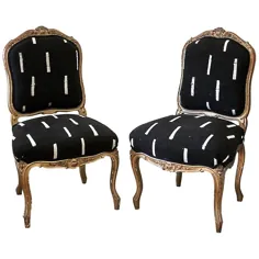 صندلی کلبه ای کامل بلوم - روفرشی به سبک فرانسوی Vintage Louis Louis Xv Giltwood