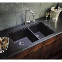 سینک ظرفشویی آشپزخانه کامپوزیت گرانیت طبیعی Blanco Silgranit ، آنندرمیت |  هوم دپو کانادا