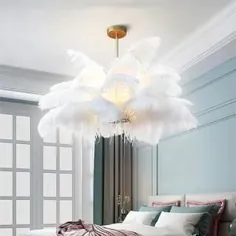 Oakmead Interiors Luxury Sherst Floather Lamp Floor چراغ کف رزین نور روشنایی مدرن داخلی دکور لامپ