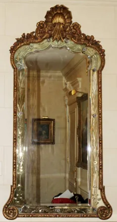 آینه شیشه ای و اشیای شیشه ای ایتالیایی C. 1900 - 18 ژانویه 2014 |  DuMouchelles در MI