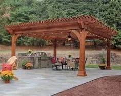 آلاچیق چوبی کینگستون - فضای سبز در فضای باز