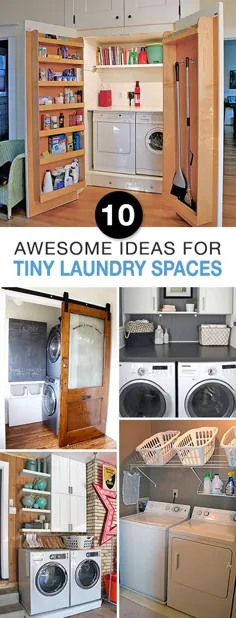10 ایده عالی برای اتاق های خشکشویی کوچک • وبلاگ OhMeOhMy