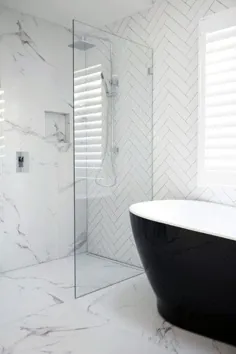 70 ایده برتر حمام مرمر - فضای داخلی لوکس