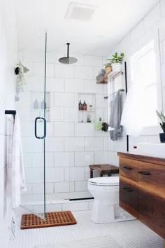 12 ایده ذخیره سازی دوش برای ماری کوندو حمام شما |  Hunker