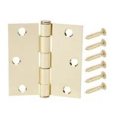 Everbilt 3 اینچ. Satin Brass Square Corner Door Hinge-14989 - انبار خانه