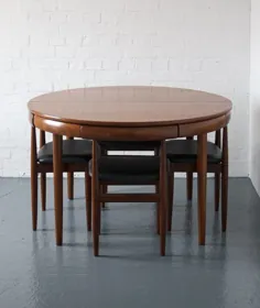 میز و صندلی غذاخوری توسط هانس اولسن برای Frem Rojle |  اتاق مدرن - طراحی قرن بیستم