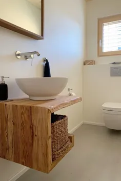 Badmöbel aus Altholz für Ihr Badezimmer |  طراحی چوبی