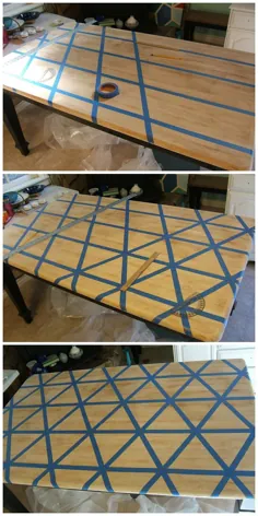 نحوه انجام: میز آشپزخانه با الگوی مثلث DIY