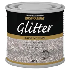 x1 Rust-Oleum Sparkling Silver Glitter Durable Toy Safe Brush Paint 125ml |  eBay