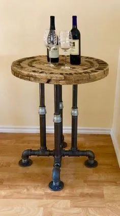 میز صنعتی با میز مشکی پایه میز DIY |  اتسی
