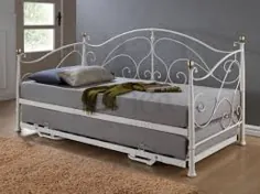 تختخواب سفید فلزی با Trundle - ایده هایی برای Foter