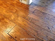 کف های چوبی واقعی ساخته شده از تخته سه لا