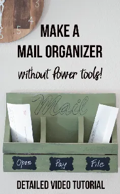 Easy DIY Organizer Mail - نیازی به ابزار برقی نیست
