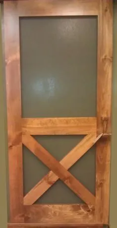 صفحه درب چوبی