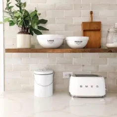 قوطی های آشپزخانه سنگ مصنوعی - سفید