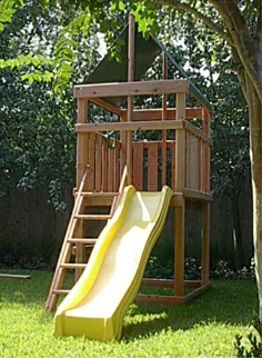 چگونه برای ساختن تلاشهای DIY Wood Fort / Swing Set Plans تلاش کنیم