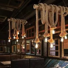 آویز طناب Vintage Light Loft شخصیت خلاق آویز صنعتی چراغ سبک یکپارچهسازی با سیستمعامل آمریکایی دکوراسیون اتاق غذا خوری - Walmart.com