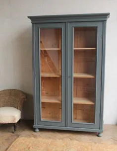 مطبوعات پارچه کتانی Larder نقاشی عتیقه کاملاً لعاب کابینت Armoire | Vinterior