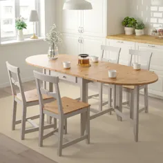 میز Gateleg Gateleg ، لکه عتیقه روشن ، خاکستری - IKEA